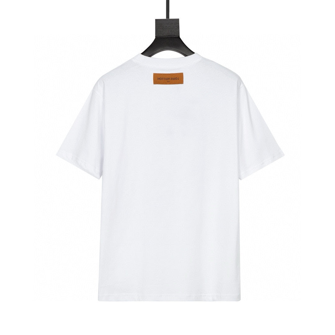 Camiseta estampada morada