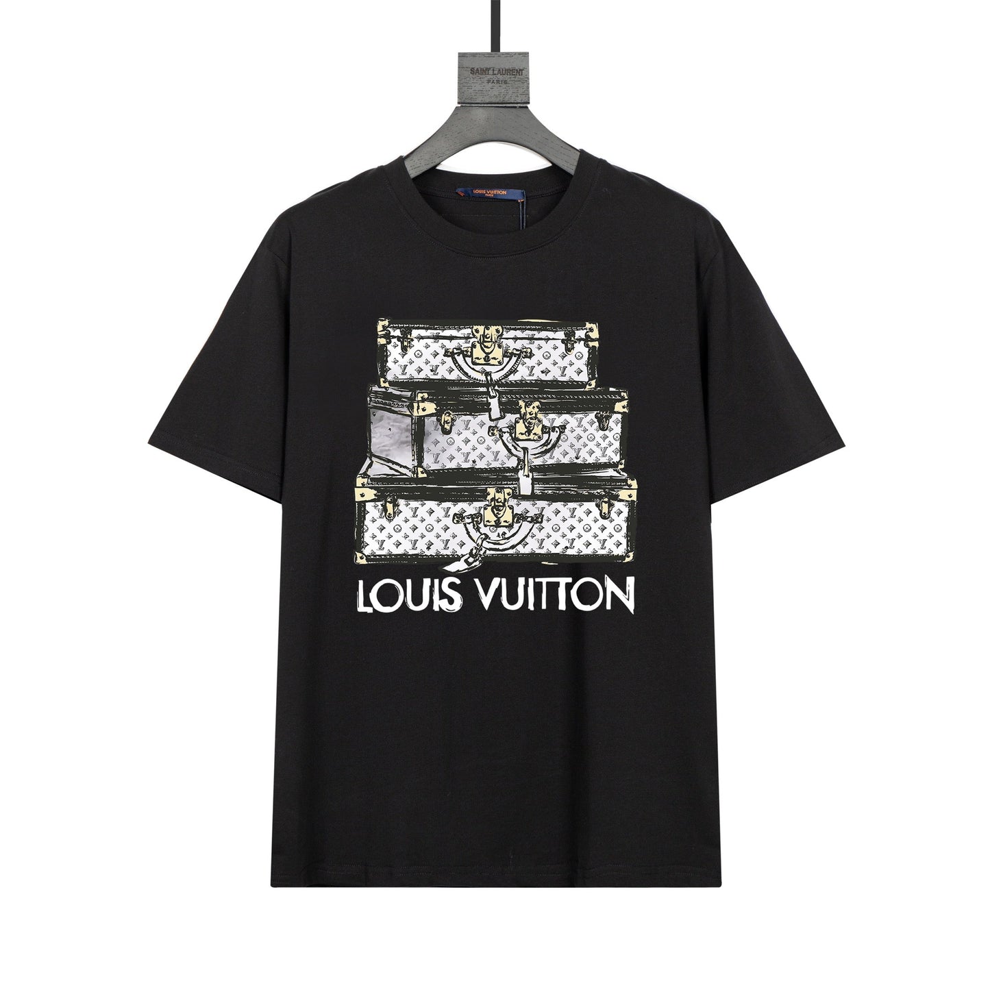 Camiseta con estampado de caja renderizada