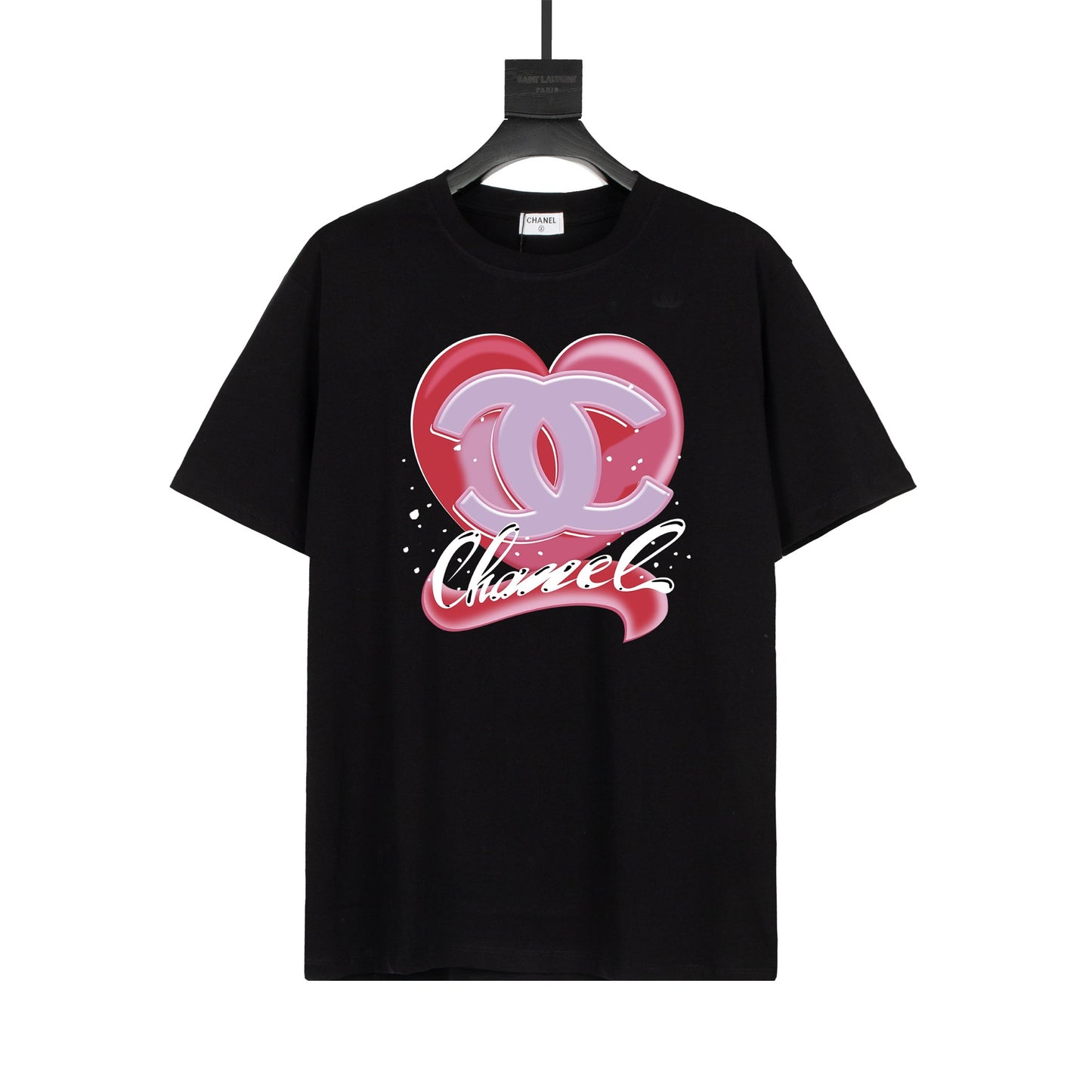 Camiseta con estampado de corazones
