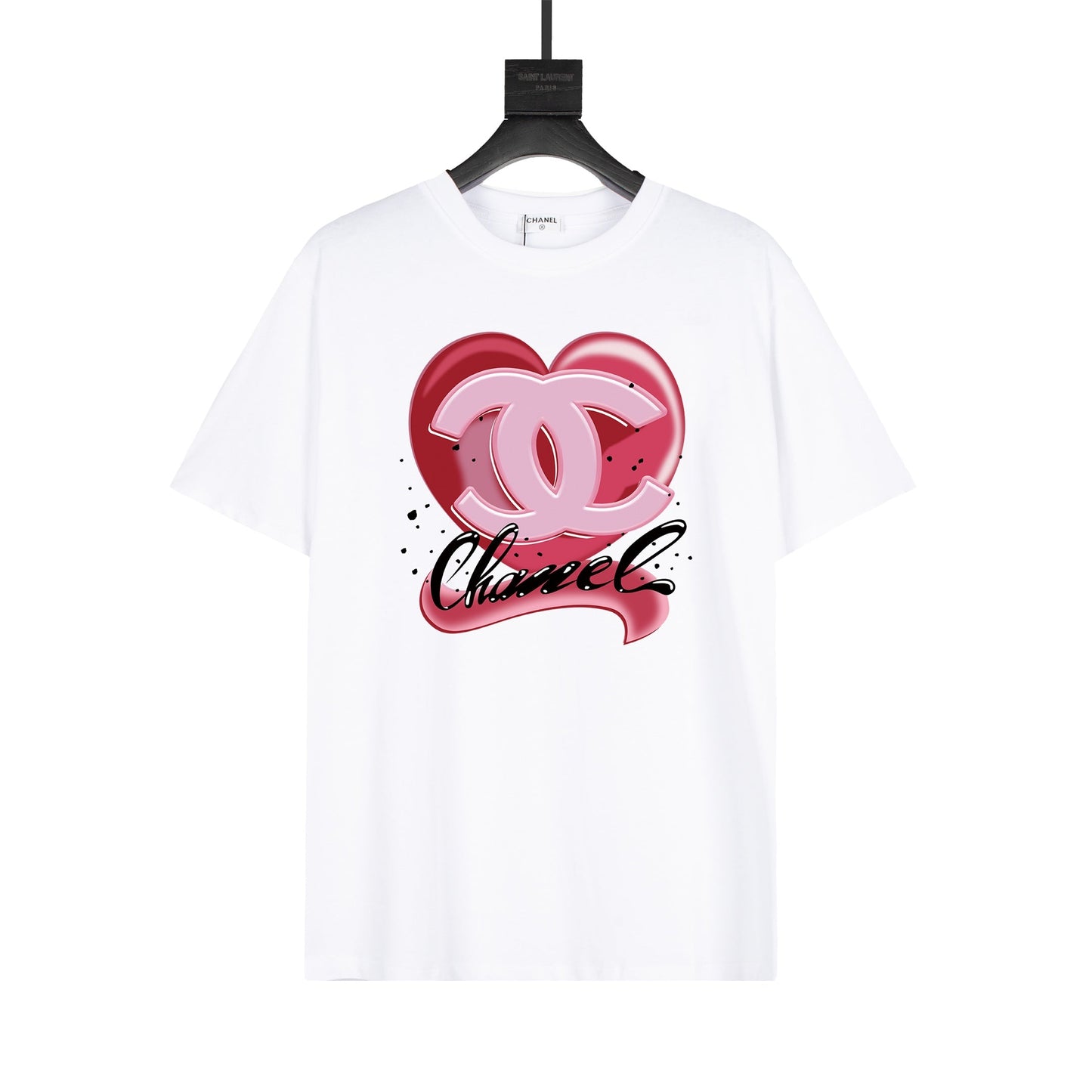 Camiseta con estampado de corazones
