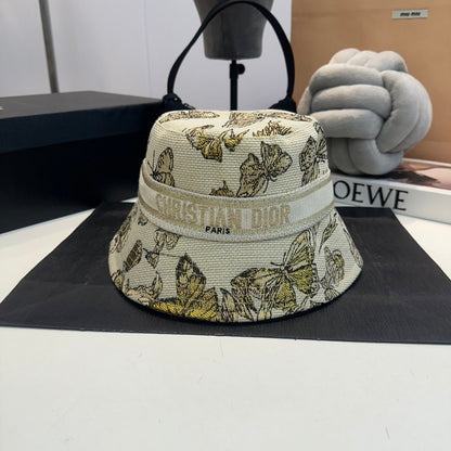Chapeau Bob Brodé Papillon