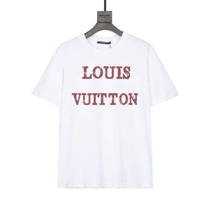 Camiseta con estampado de letras sencillo