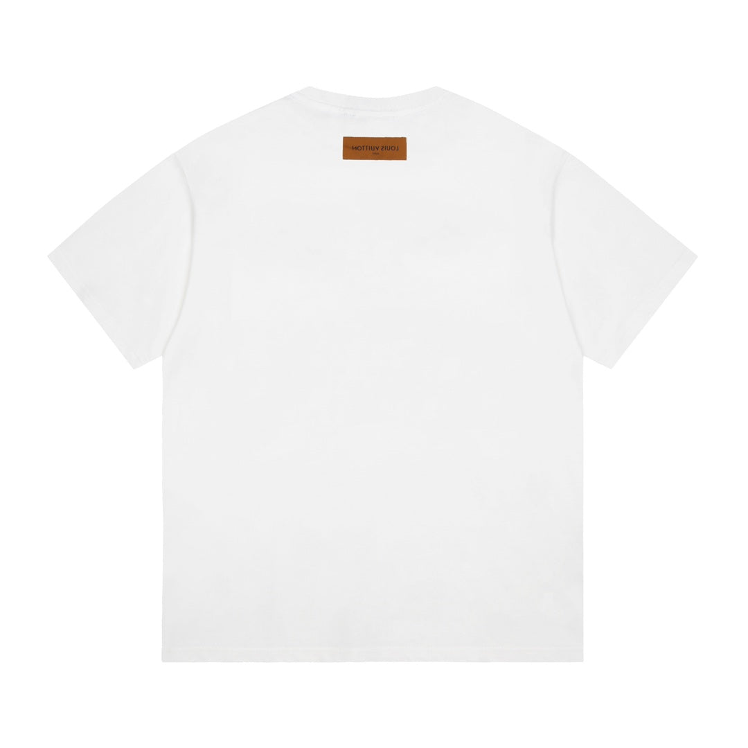 Camiseta estampada de algodón