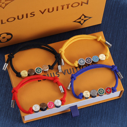 Bracelet de perles émaillées colorées