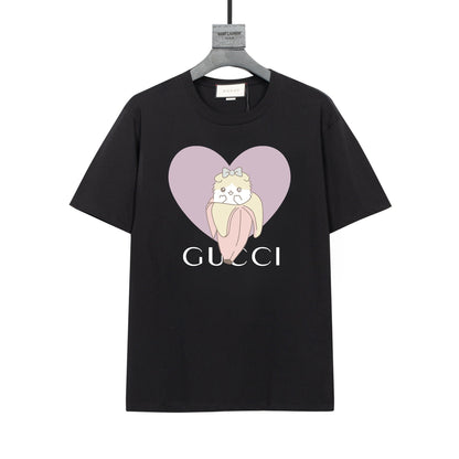 T-shirt imprimé chat-banane mignon