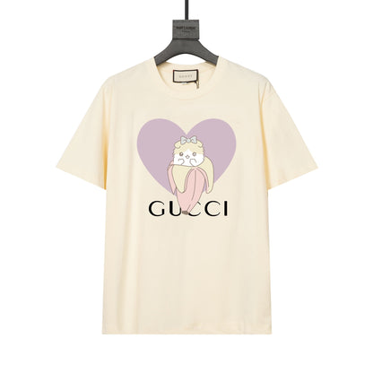 T-shirt imprimé chat-banane mignon