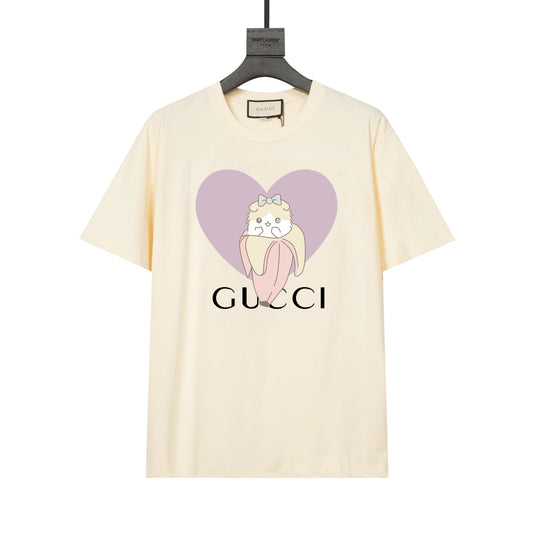 T-shirt imprimé chat-banane mignon