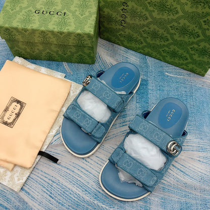 Sandalias Vintage G grabadas con velcro