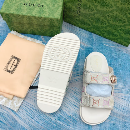 Sandalias Vintage G grabadas con velcro