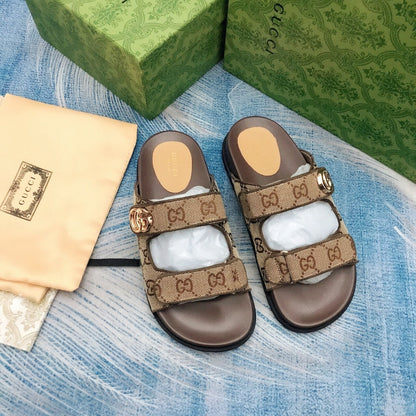 Sandalias Vintage G grabadas con velcro