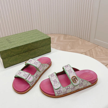 Sandalias Vintage G grabadas con velcro