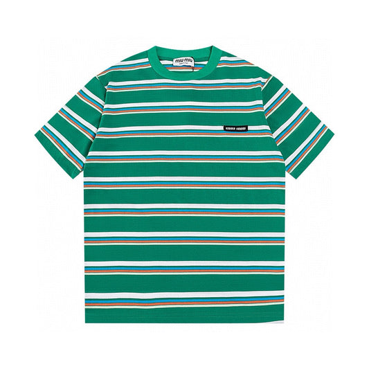 T-shirt en coton rayé