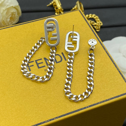 Boucles d'oreilles O’Lock en chaîne métallique