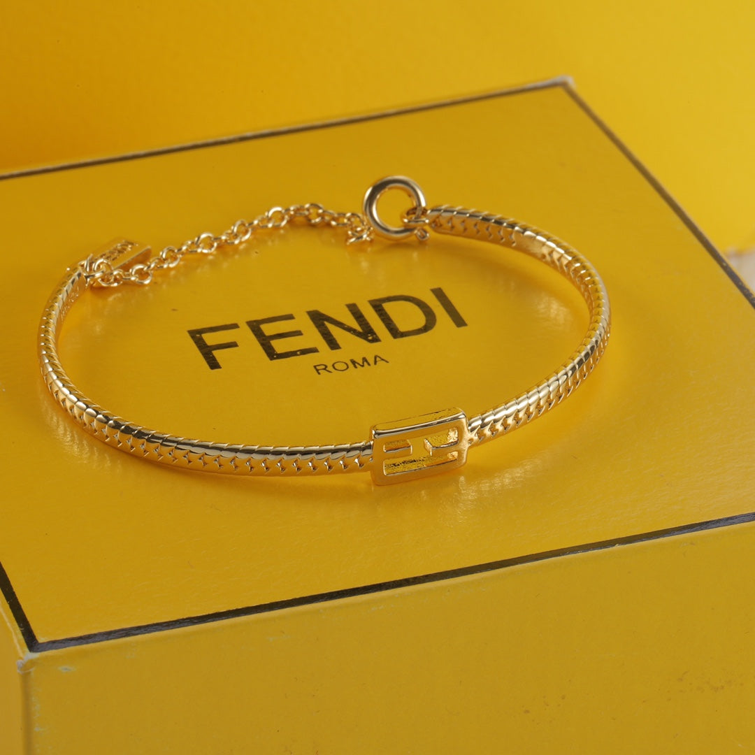 Pulsera Baguette de color dorado