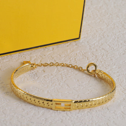 Bracelet baguette doré