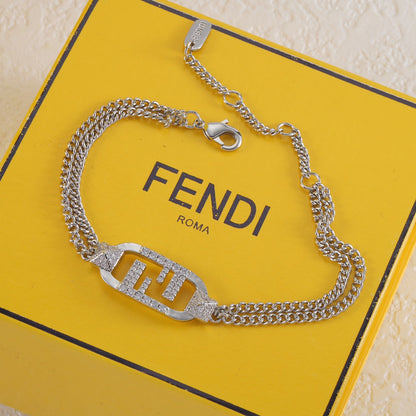Bracelet en cristal entrelacé F