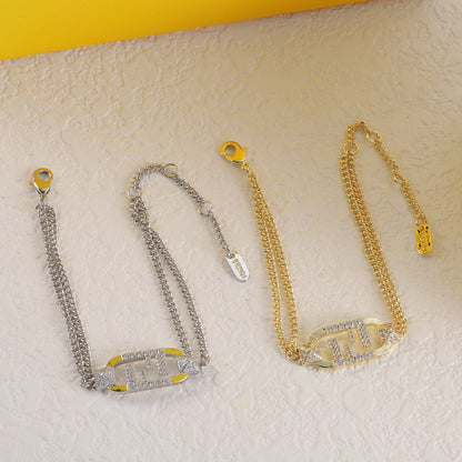 Bracelet en cristal entrelacé F