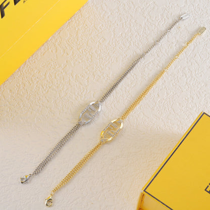 Bracelet en cristal entrelacé F