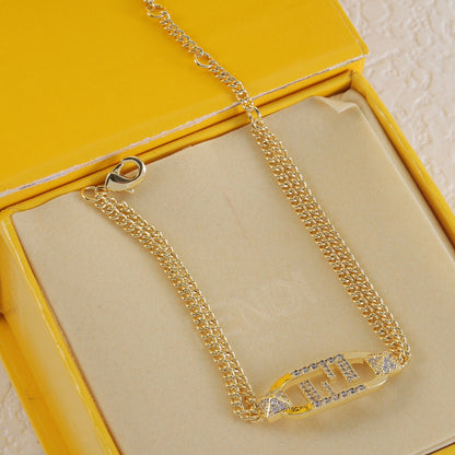 Bracelet en cristal entrelacé F