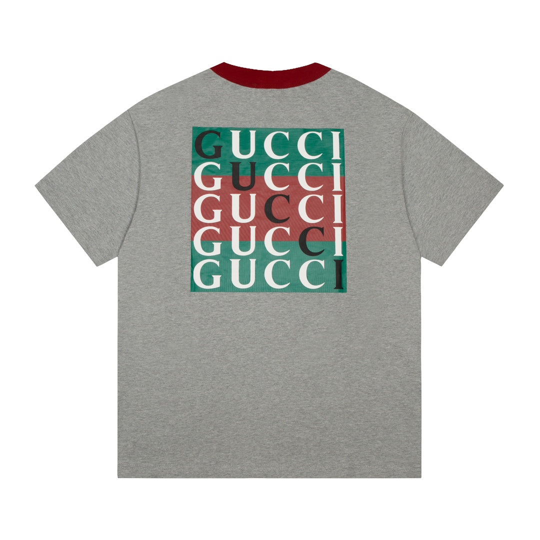 Camiseta vintage gris estampada