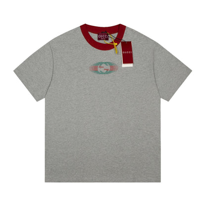 Camiseta vintage gris estampada