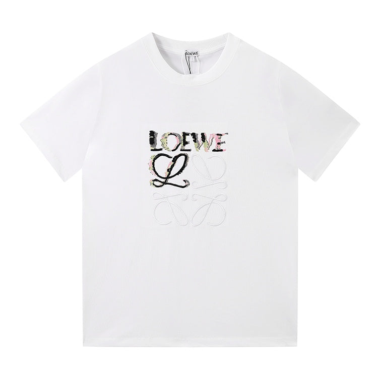 Camiseta de moda con estampado de letras