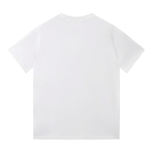 T-shirt de luxe imprimé lettres en chaîne