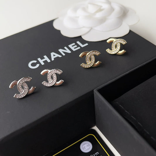 Boucles d'oreilles de luxe Mini Logo Diamant
