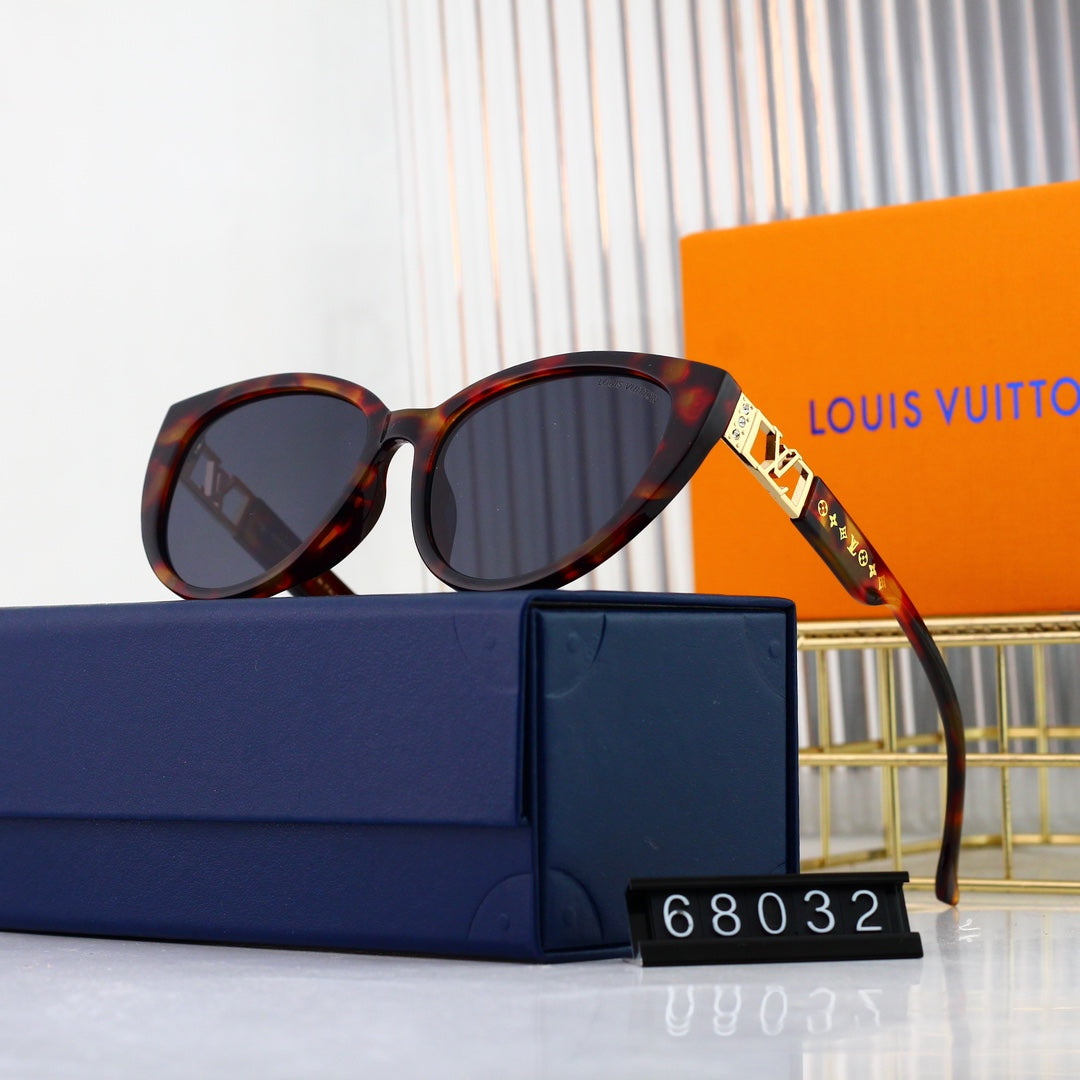 Nuevas gafas de sol con logotipo calado de metal ojo de gato