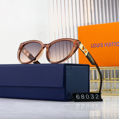 Nuevas gafas de sol con logotipo calado de metal ojo de gato