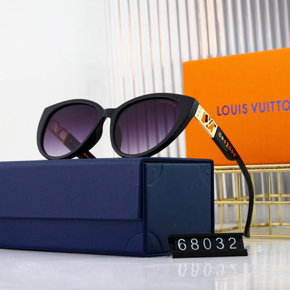 Nuevas gafas de sol con logotipo calado de metal ojo de gato