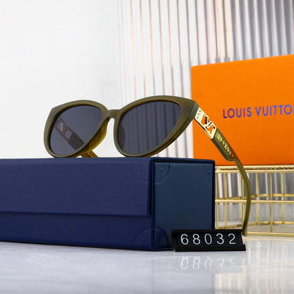 Nuevas gafas de sol con logotipo calado de metal ojo de gato
