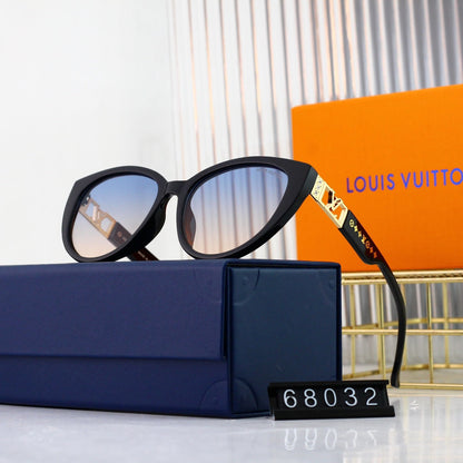 Nuevas gafas de sol con logotipo calado de metal ojo de gato