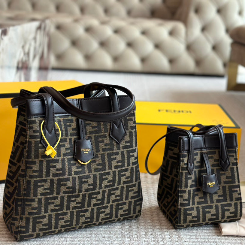 Bolso Cubo Origami con Patrón Retro F