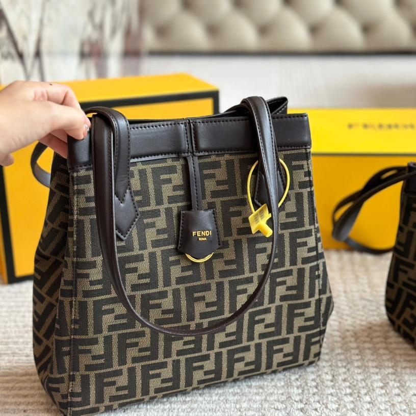 Bolso Cubo Origami con Patrón Retro F