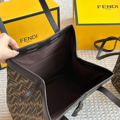 Sac seau origami motif rétro F