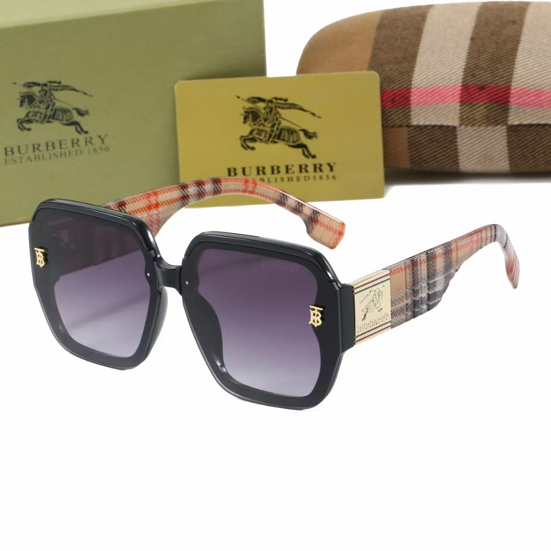 Gafas de Sol Cuadradas a Cuadros Retro