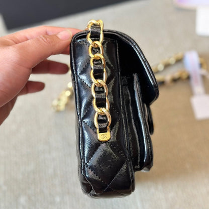 Bolso bandolera vintage 24A con doble asa y bolsillo