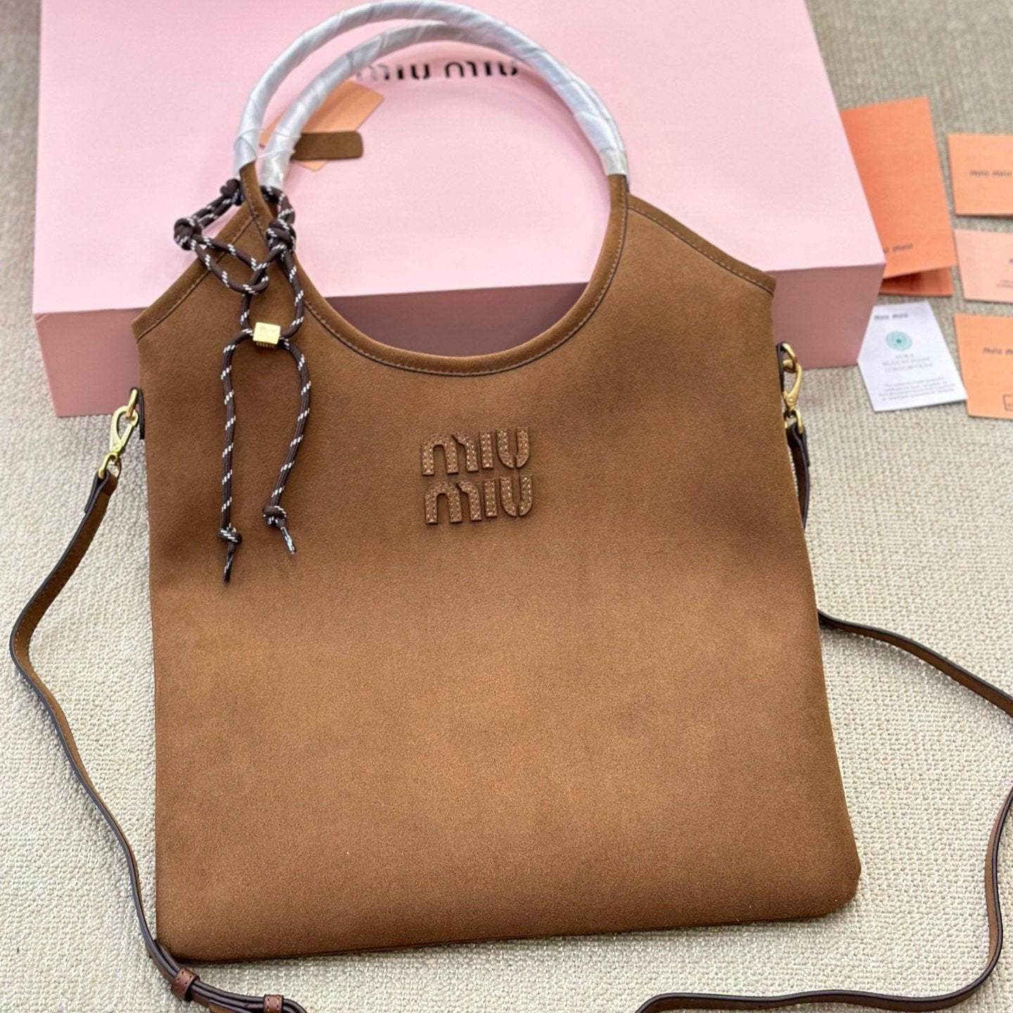 Bolso tote de ante