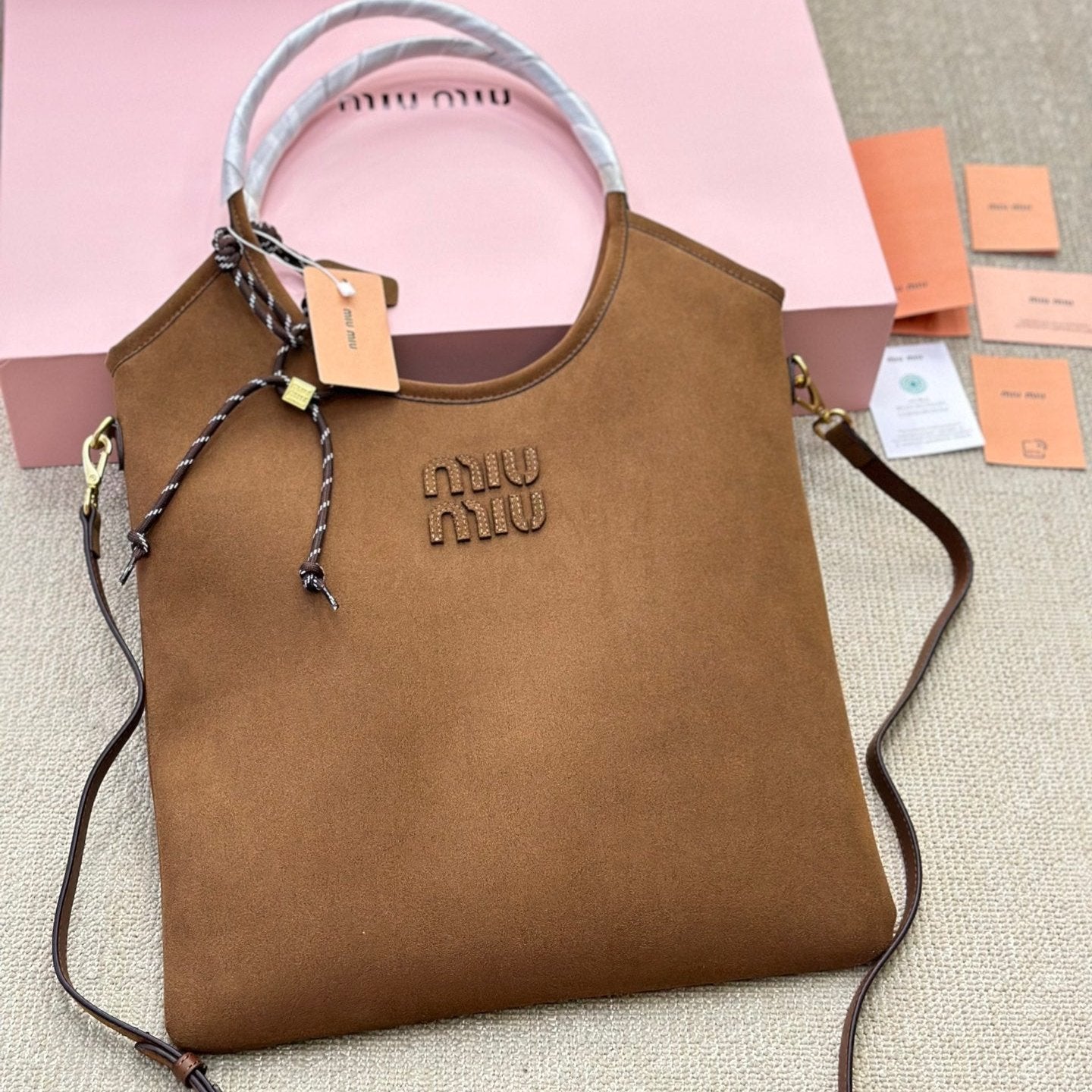 Bolso tote de ante