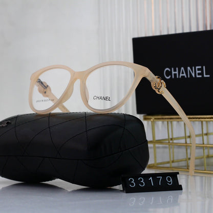 Lunettes en Métal Cat-Eye Ornées du Logo Diamant