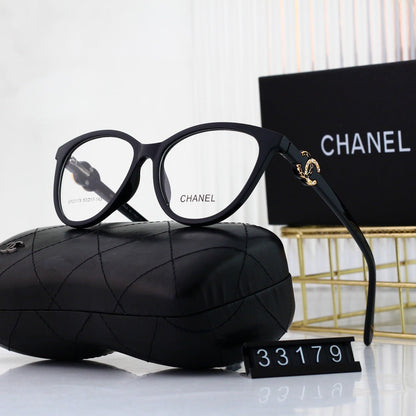 Lunettes en Métal Cat-Eye Ornées du Logo Diamant