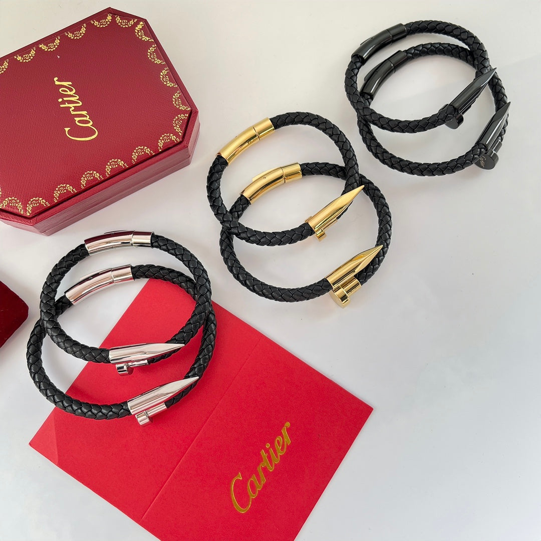 Pulsera de cuerda trenzada para uñas