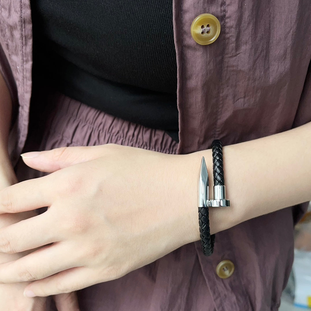 Pulsera de cuerda trenzada para uñas