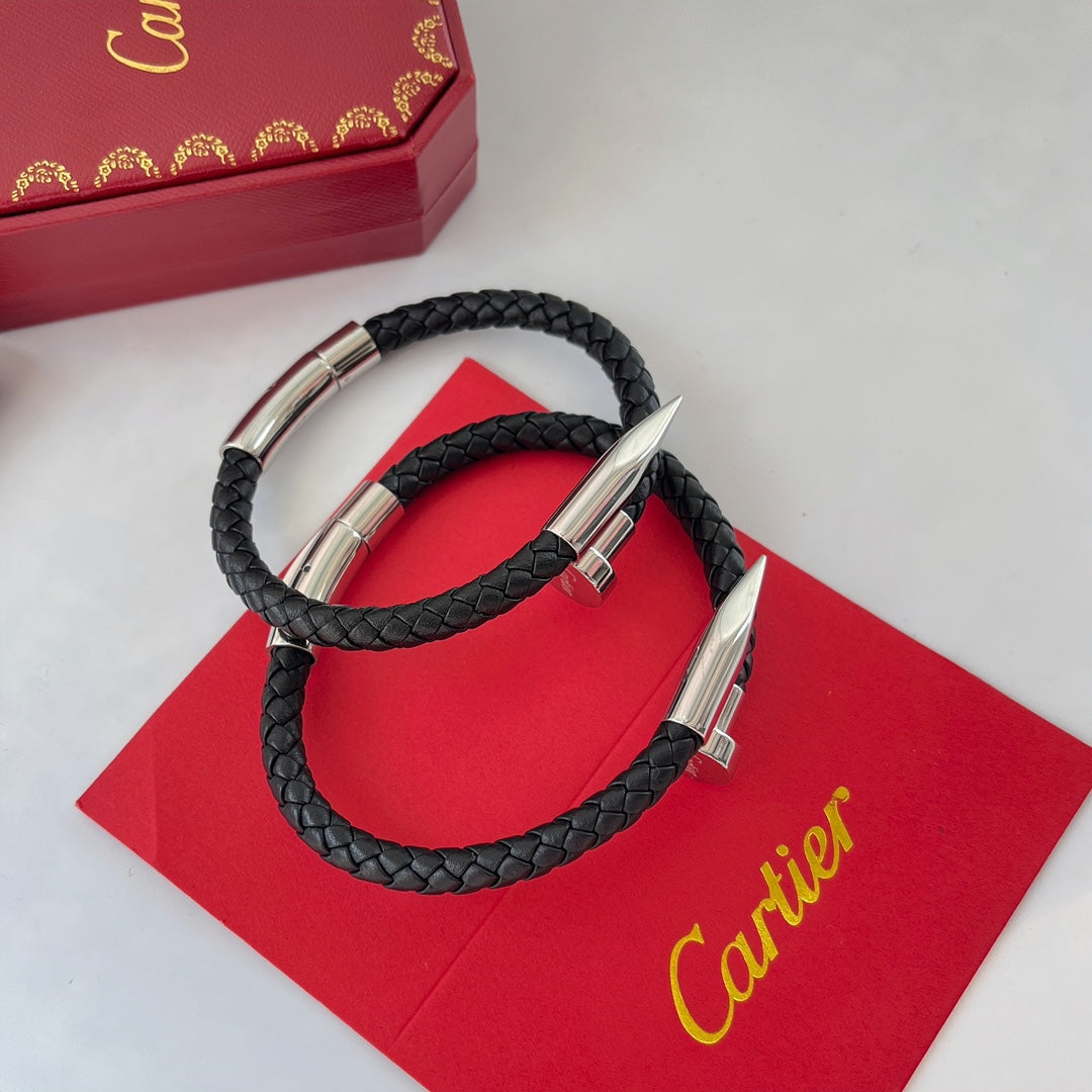 Pulsera de cuerda trenzada para uñas