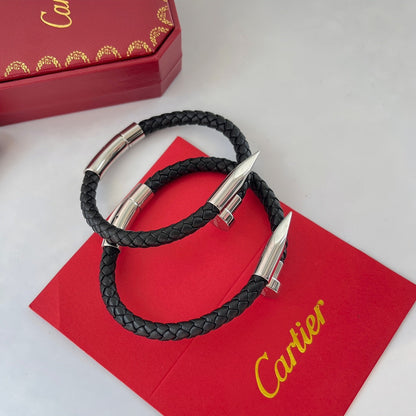 Pulsera de cuerda trenzada para uñas
