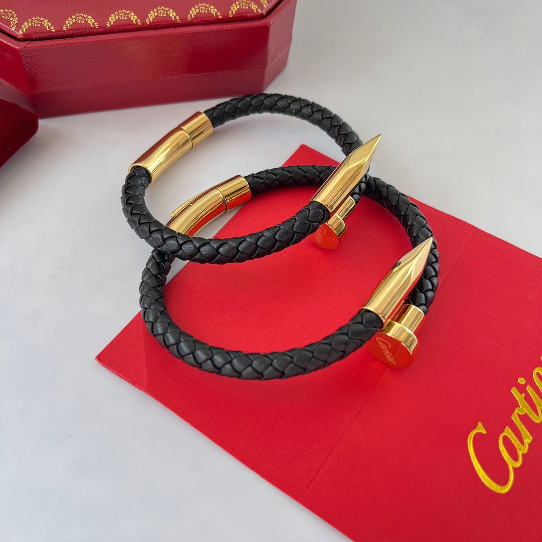 Pulsera de cuerda trenzada para uñas
