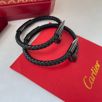 Pulsera de cuerda trenzada para uñas