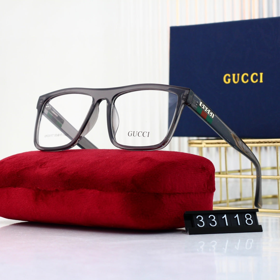 Gafas de moda unisex con montura de rayas