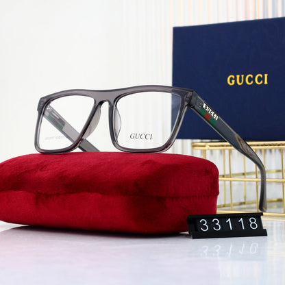 Gafas de moda unisex con montura de rayas